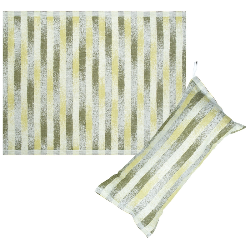 Hohto sitting sauna set, white-green