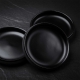 Eclipse plate set 11.5cm, 3pcs, black
