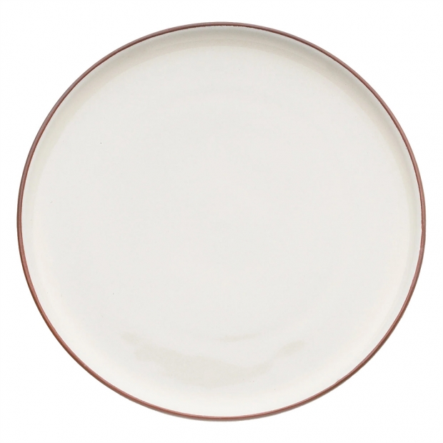 Earth RAW plate 26.5cm, cream white