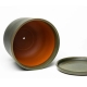 Moss XL flower pot, with bowl / grey-green