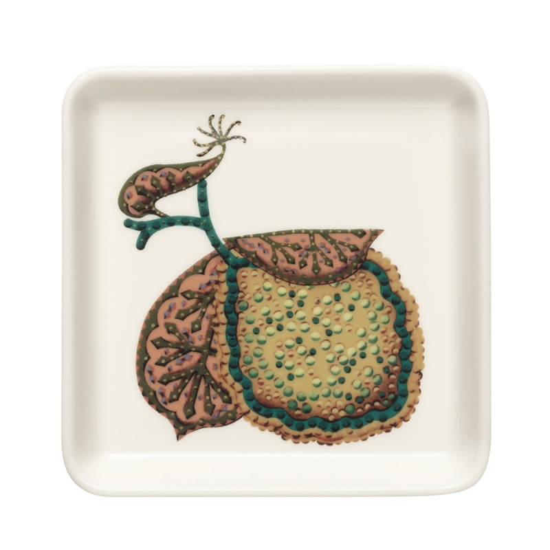 Plate Taika Sato 12x12cm, white