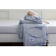 Aallokko linen towel, blue