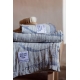 Aallokko linen towel, blue
