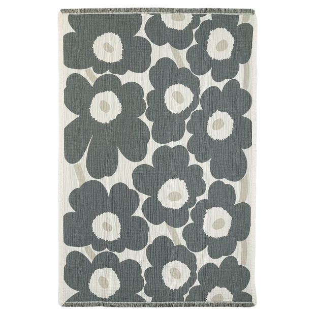 Blanket Unikko 150x220, gray-white