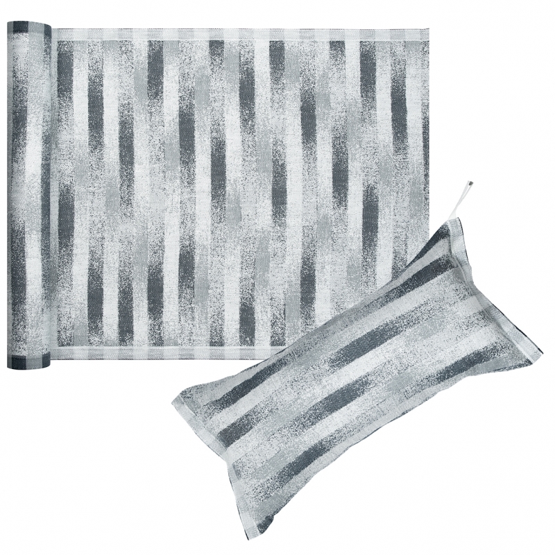 Hohto reclining sauna set, white-gray