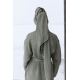 Terva bathrobe, olive green
