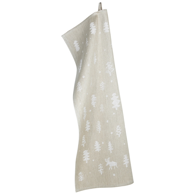 Linen towel Poro 46x70, linen-white