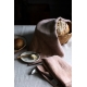 Linen tea towel Duo 48x70, cinnamon-brown