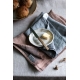 Linen tea towel Duo 48x70, gray-graphite