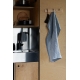 Linen tea towel Rinne 48x70, gray-graphite