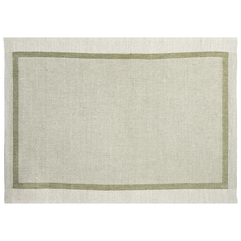 Linen placemat Laina 46x32, linen-olive