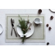 Linen placemat Laina 46x32, linen-olive