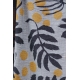 Merino blanket Pihapuu 135x180, gray-yellow-black