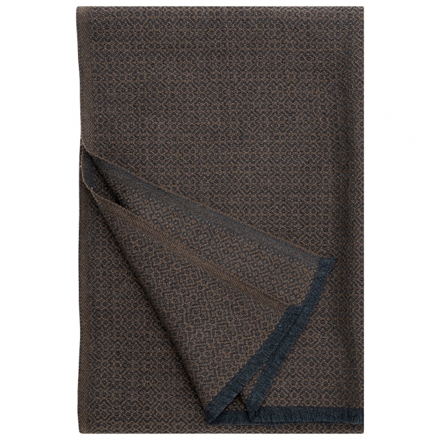 Merino blanket Koli 135x170, black-brown