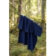 Merino blanket Koli 135x170, black-blue