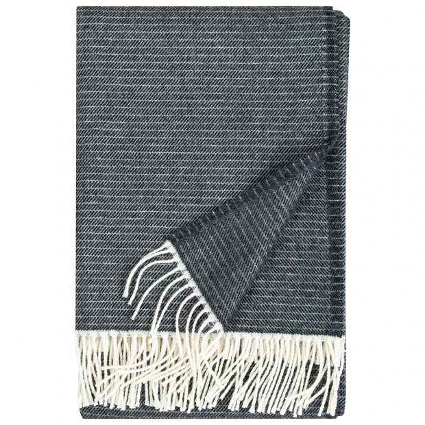 Merino blanket Lepo 135x170, white-black