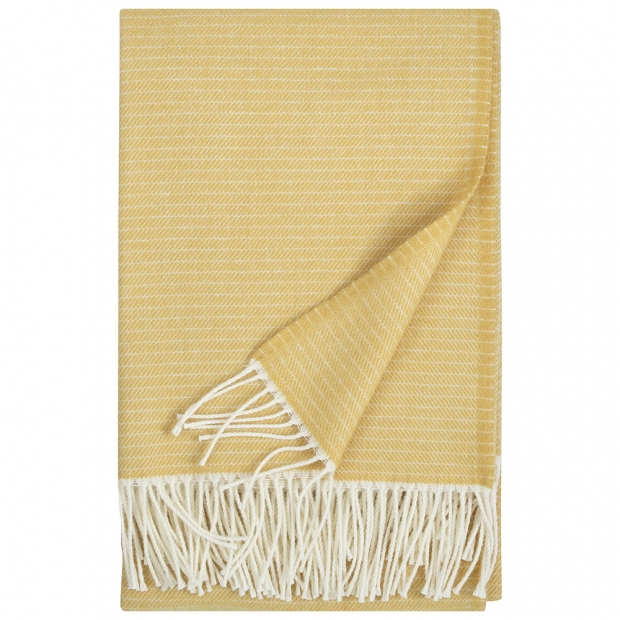 Merino blanket Lepo 135x170, white-ochre