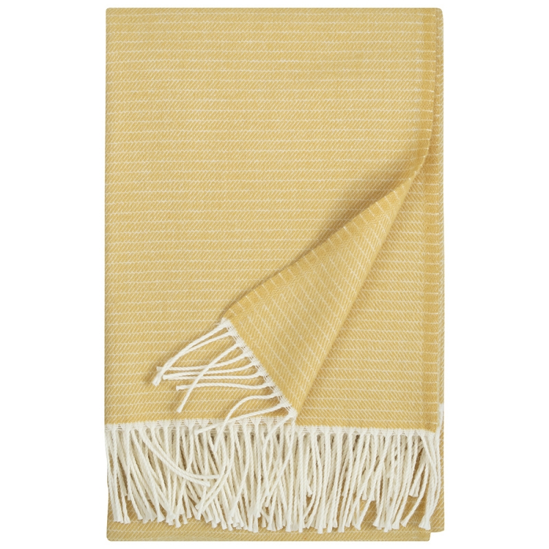 Merino blanket Lepo 135x170, white-ochre