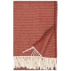 Merino blanket Lepo 135x170, white-cinnamon brown
