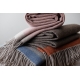 Wool blanket Rauha 130x180, brown-orange