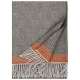 Wool blanket Rauha 130x180, brown-orange