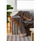Wool blanket Rauha 130x180, brown-orange