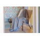 Wool blanket Rauha 130x180, gray-blue