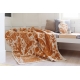 Wool blanket Metsikkö 130x180, orange-white