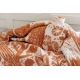 Wool blanket Metsikkö 130x180, orange-white