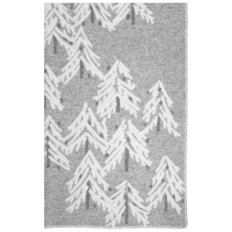 Wool blanket Kuusi 130x200, light gray