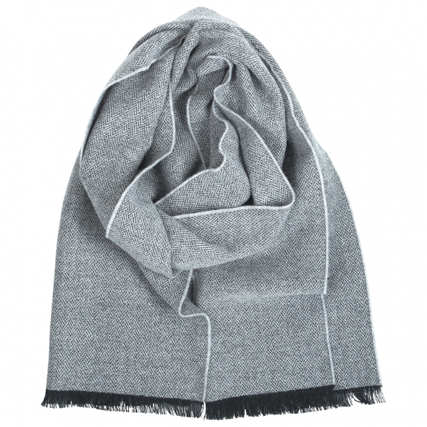 Merino scarf Hanki, grey