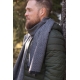 Merino scarf Huurre, gray