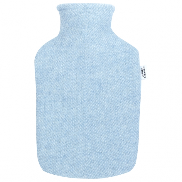 Arvo hot water bottle, naturally dyed blue / Finnsheep