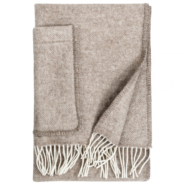 Šál Arvo, s kapsami / béžový