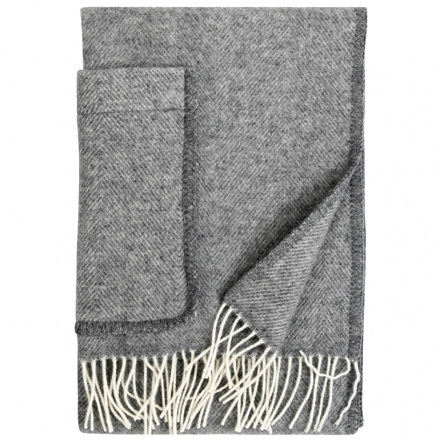 Scarf Arvo, with pockets / gray