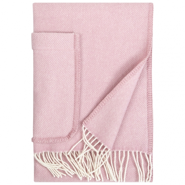 Arvo scarf, with pockets / pink