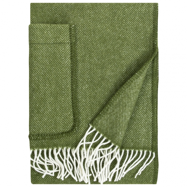 Arvo scarf, with pockets / olive green