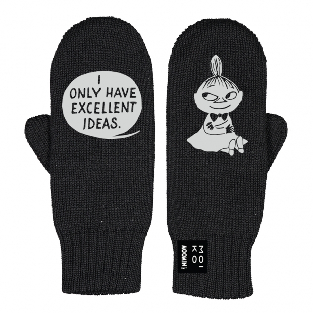 Little My Merino Mittens, Black