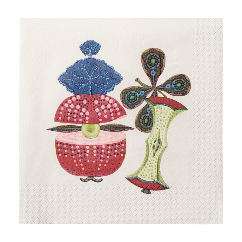 Napkins Taika Sato 33x33cm, 20pcs / red