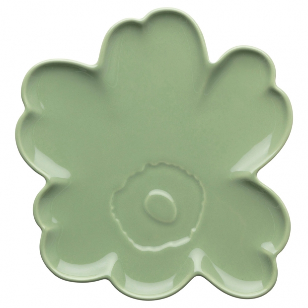 Unikko plate 20cm, 60th anniversary / green
