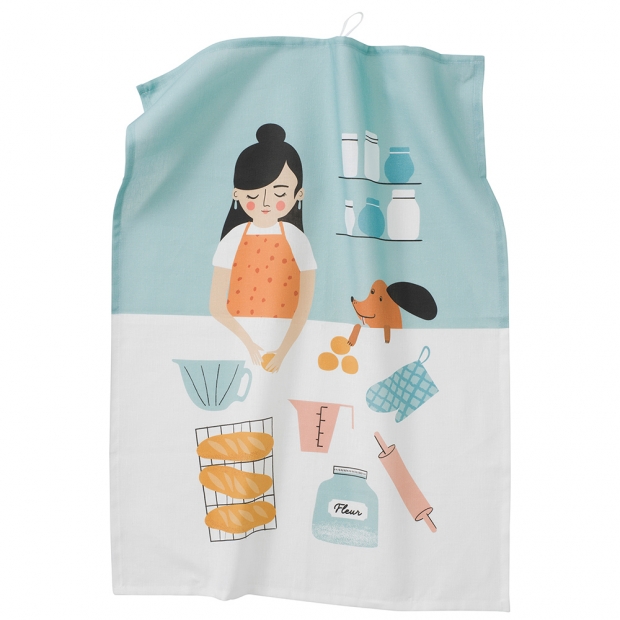 Linen towel Bröd 50x70