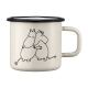 Moomin 80th Anniversary Mug 0.37l, enamel / beige