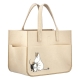 Moomin bag, beige / with pockets