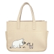 Taška Moomin, béžová / s kapsami