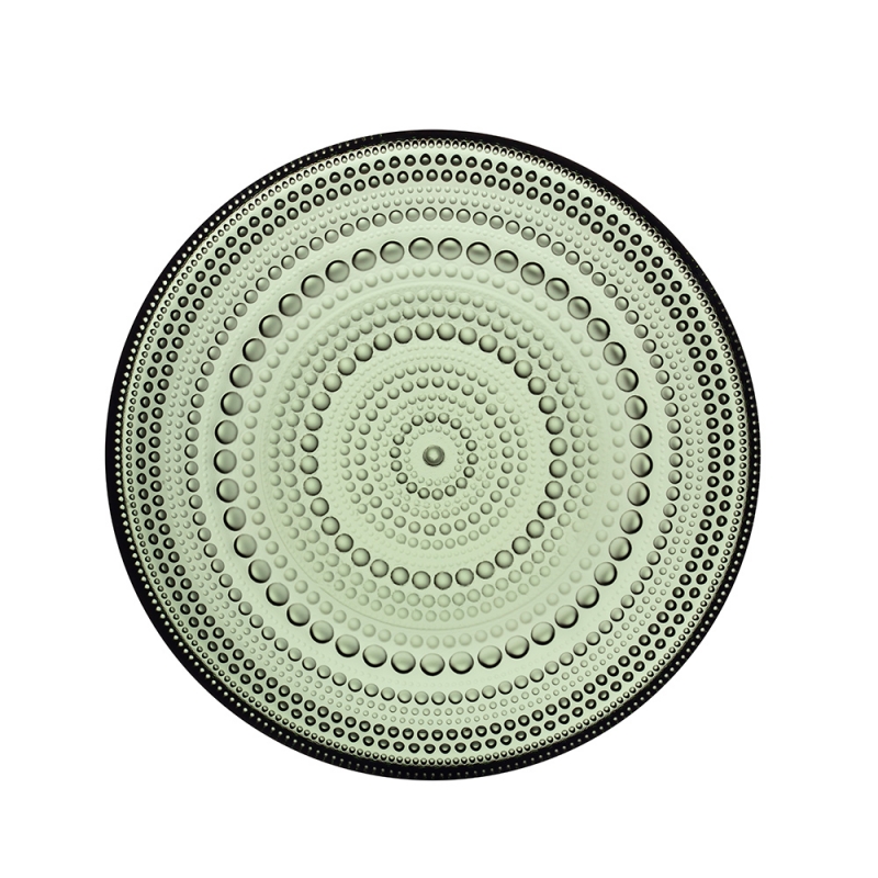 Kastehelmi plate 17cm, pine green