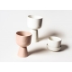 Nappula flower pot, low / white