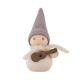 Leprechaun guitarist 9cm, white