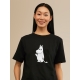 Moomin Hello there T-shirt, black and white