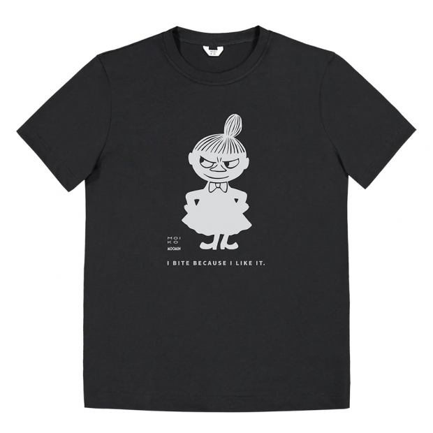 The Trickster Little My T-shirt, black and white