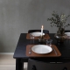 Placemat 32x38, recycled leather / brown